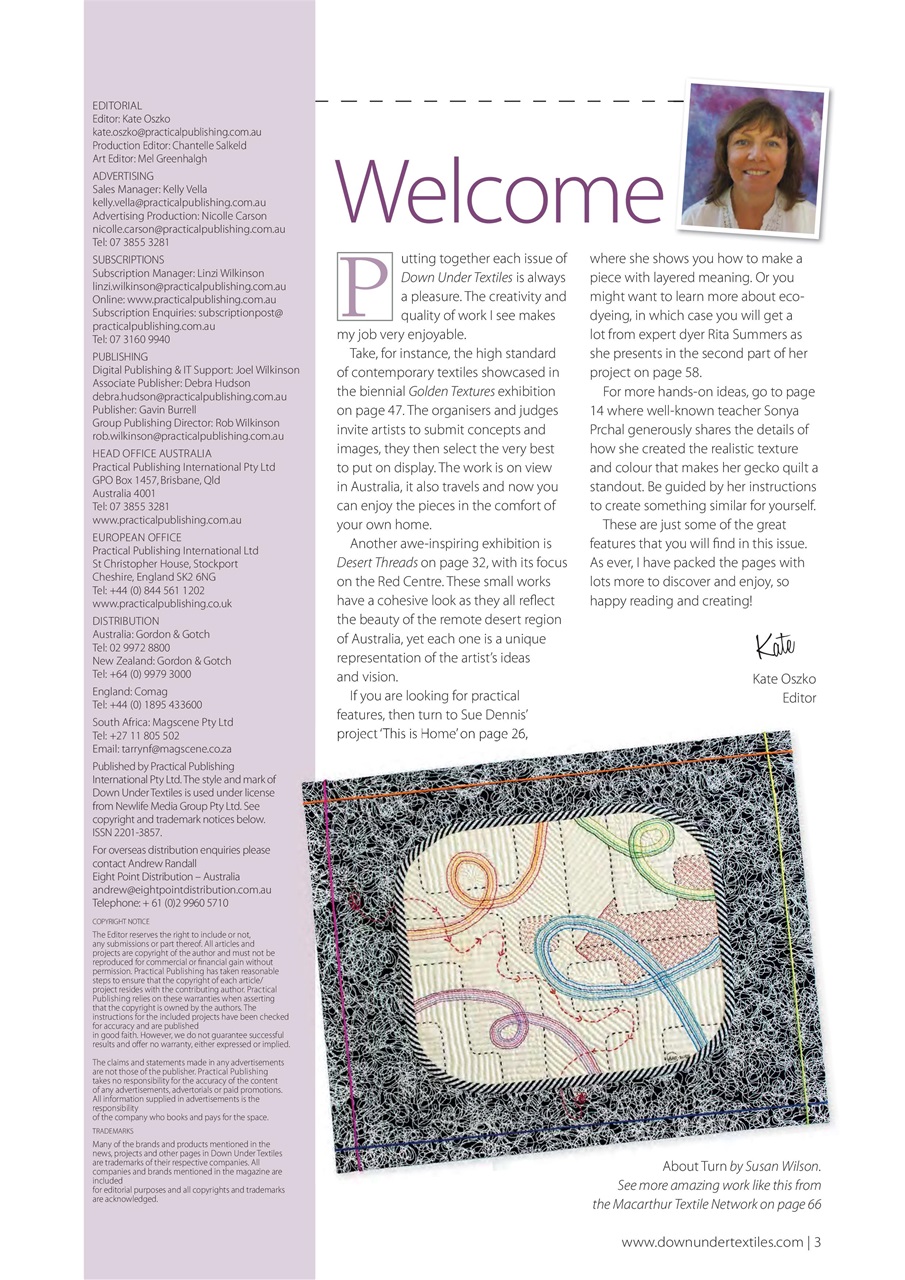 Down Under Textiles Preview Pages