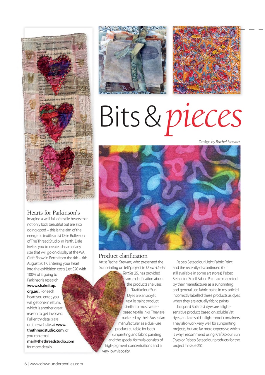 Down Under Textiles Preview Pages