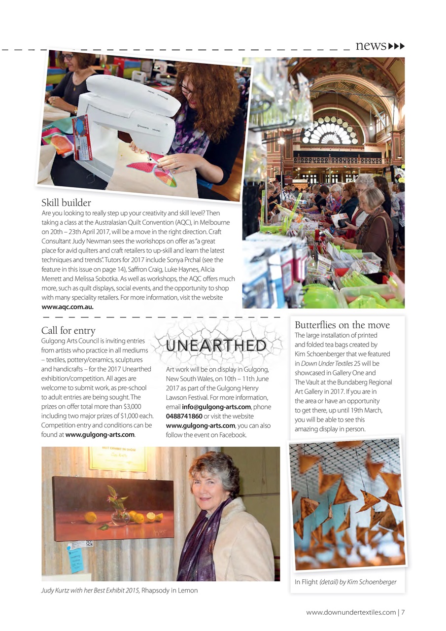 Down Under Textiles Preview Pages