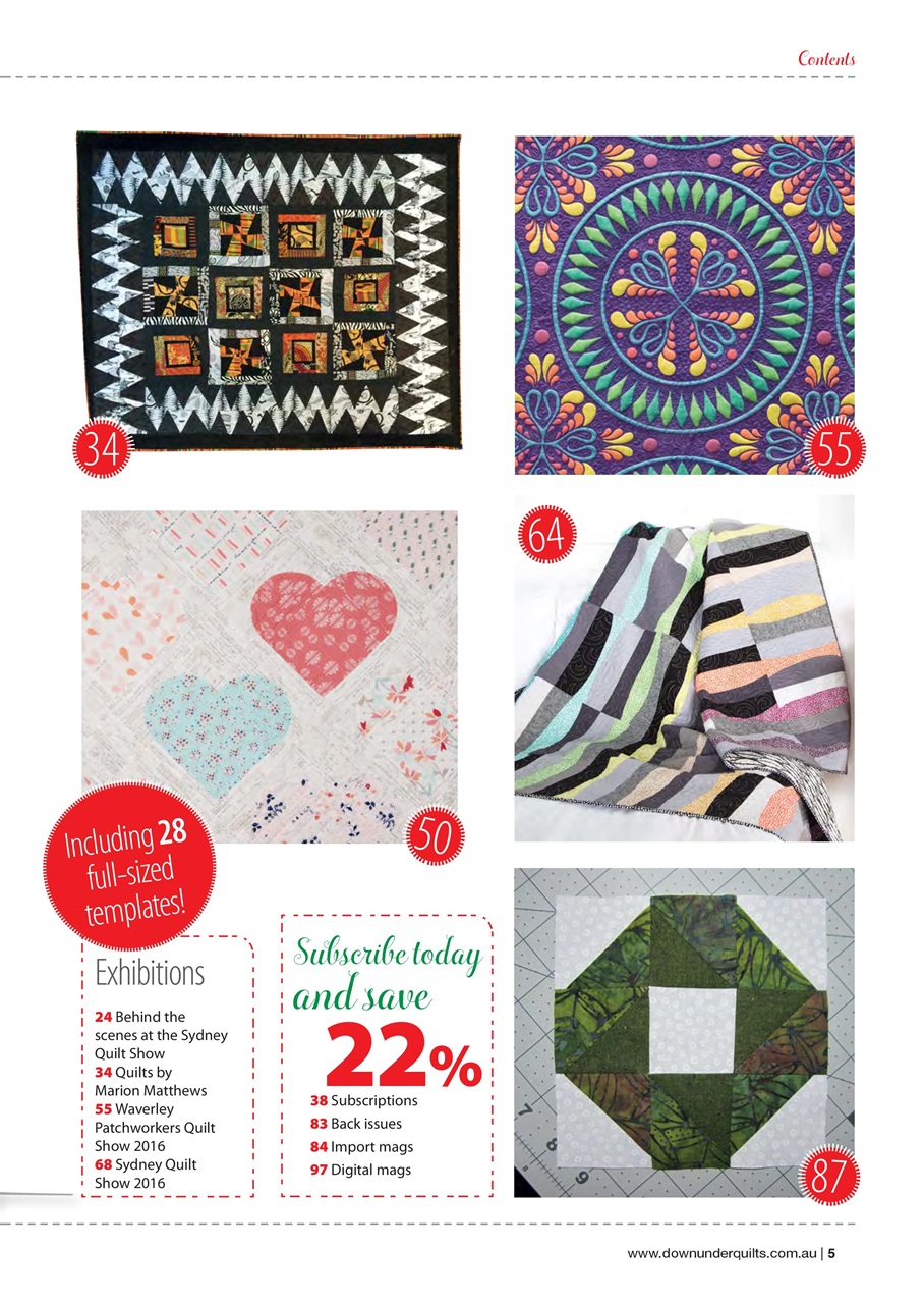 Down Under Quilts Preview Pages