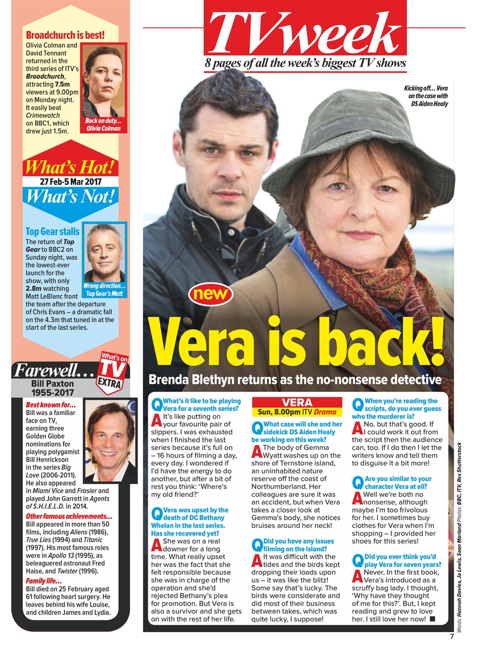 What's on TV Preview Pages
