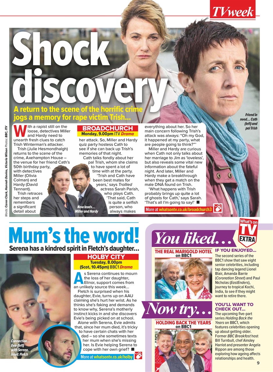 What's on TV Preview Pages