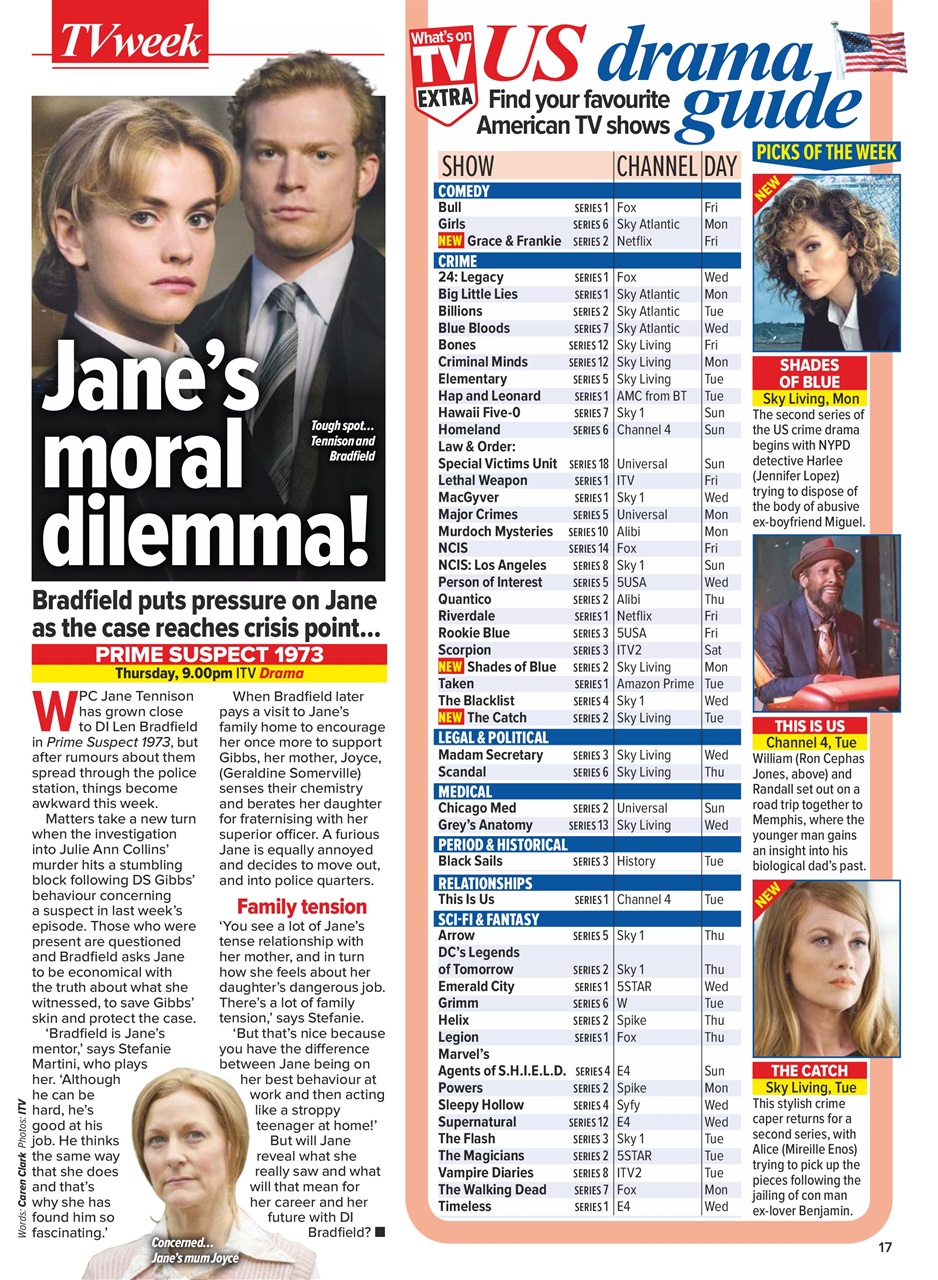 What's on TV Preview Pages