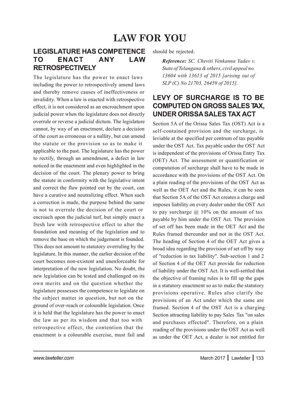 Lawteller – A Legal Awareness Magazine Preview Pages