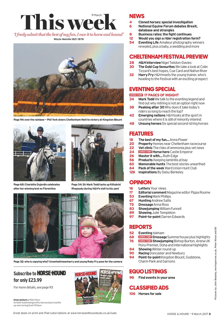 Horse & Hound Preview Pages