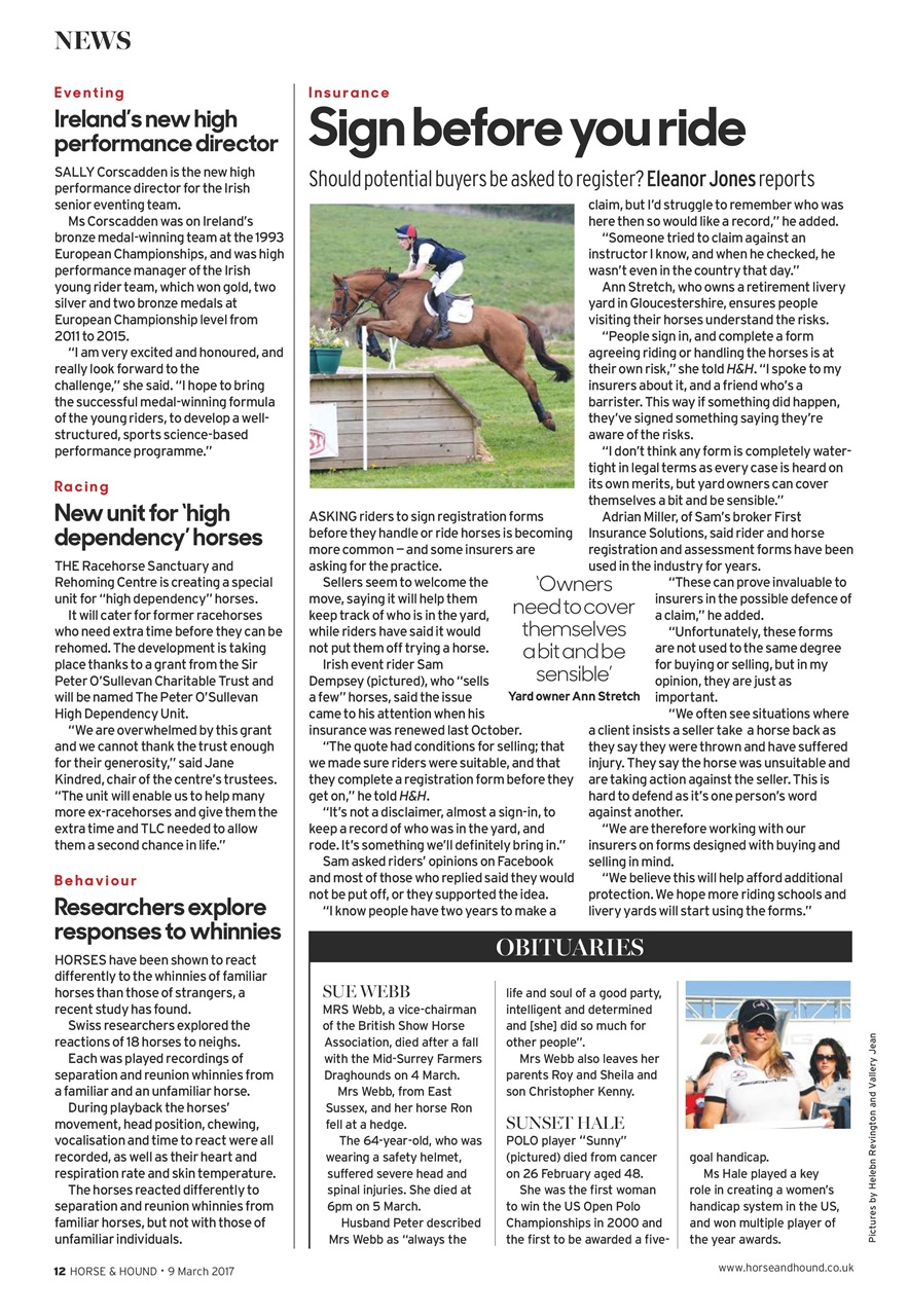 Horse & Hound Preview Pages