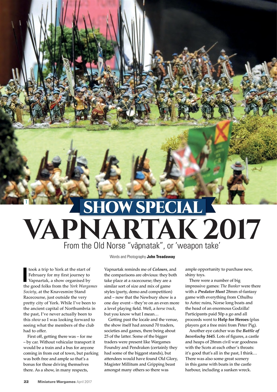 Miniature Wargames Preview Pages