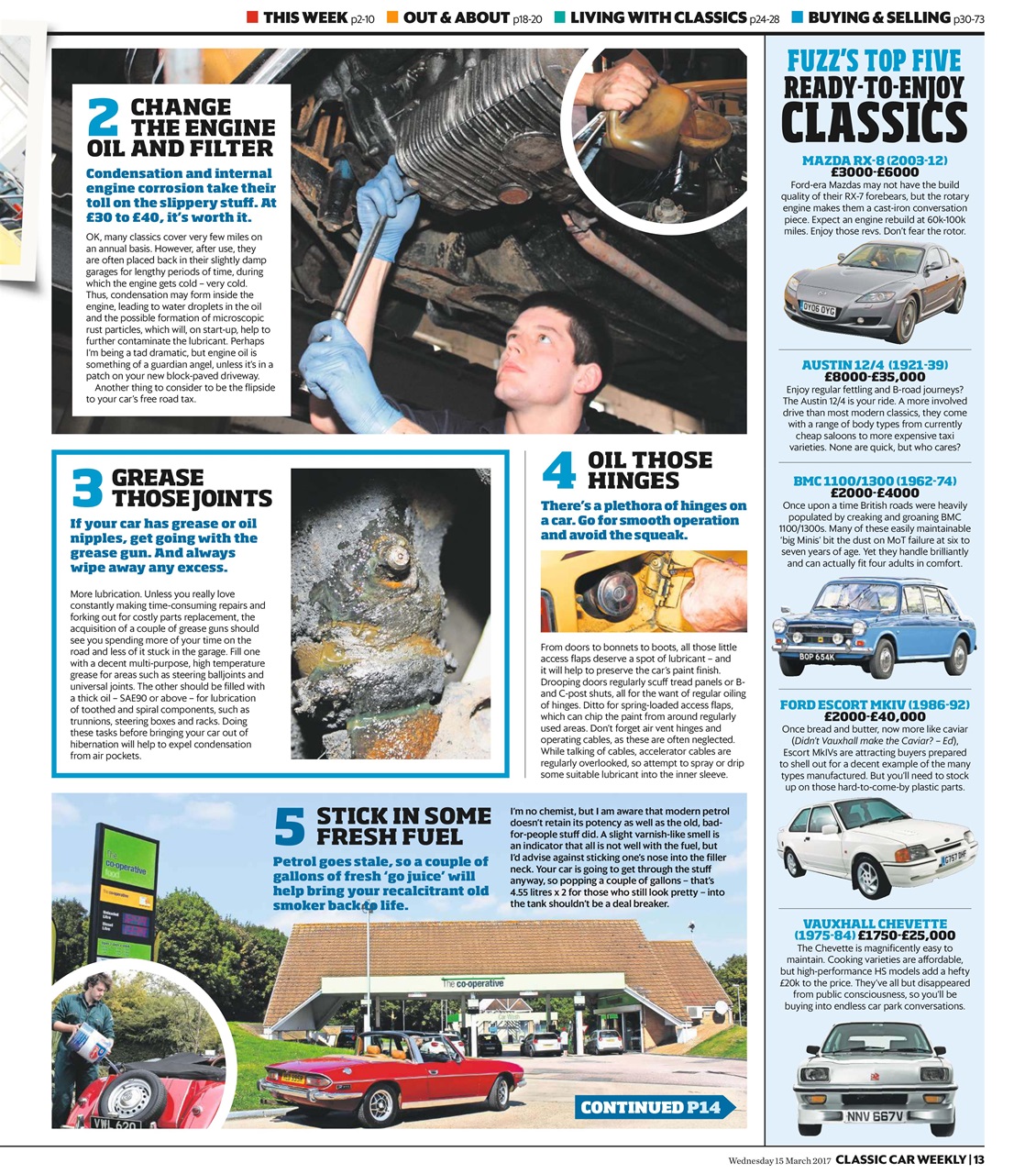 Classic Car Weekly Preview Pages