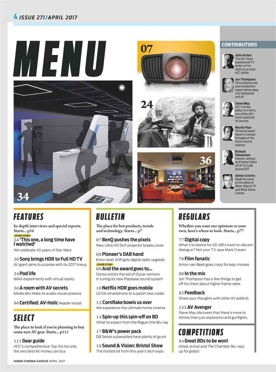 Home Cinema Choice Preview Pages