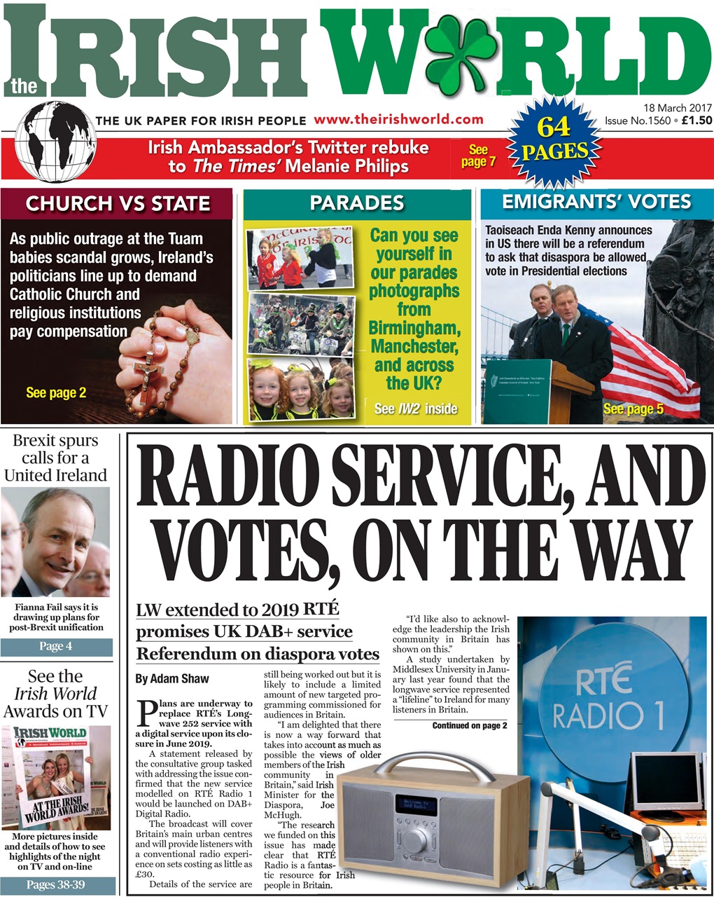 Irish World Preview Pages