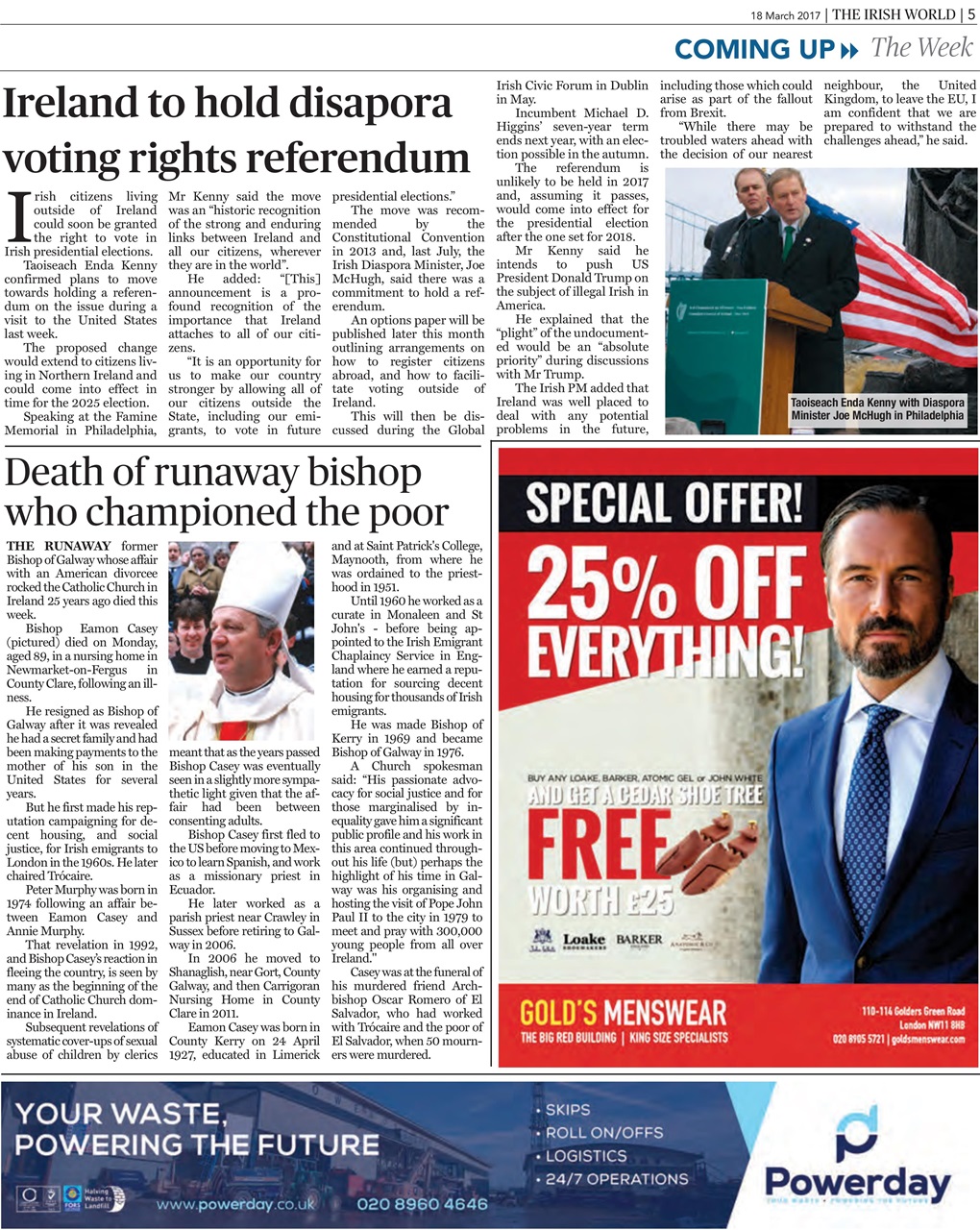 Irish World Preview Pages