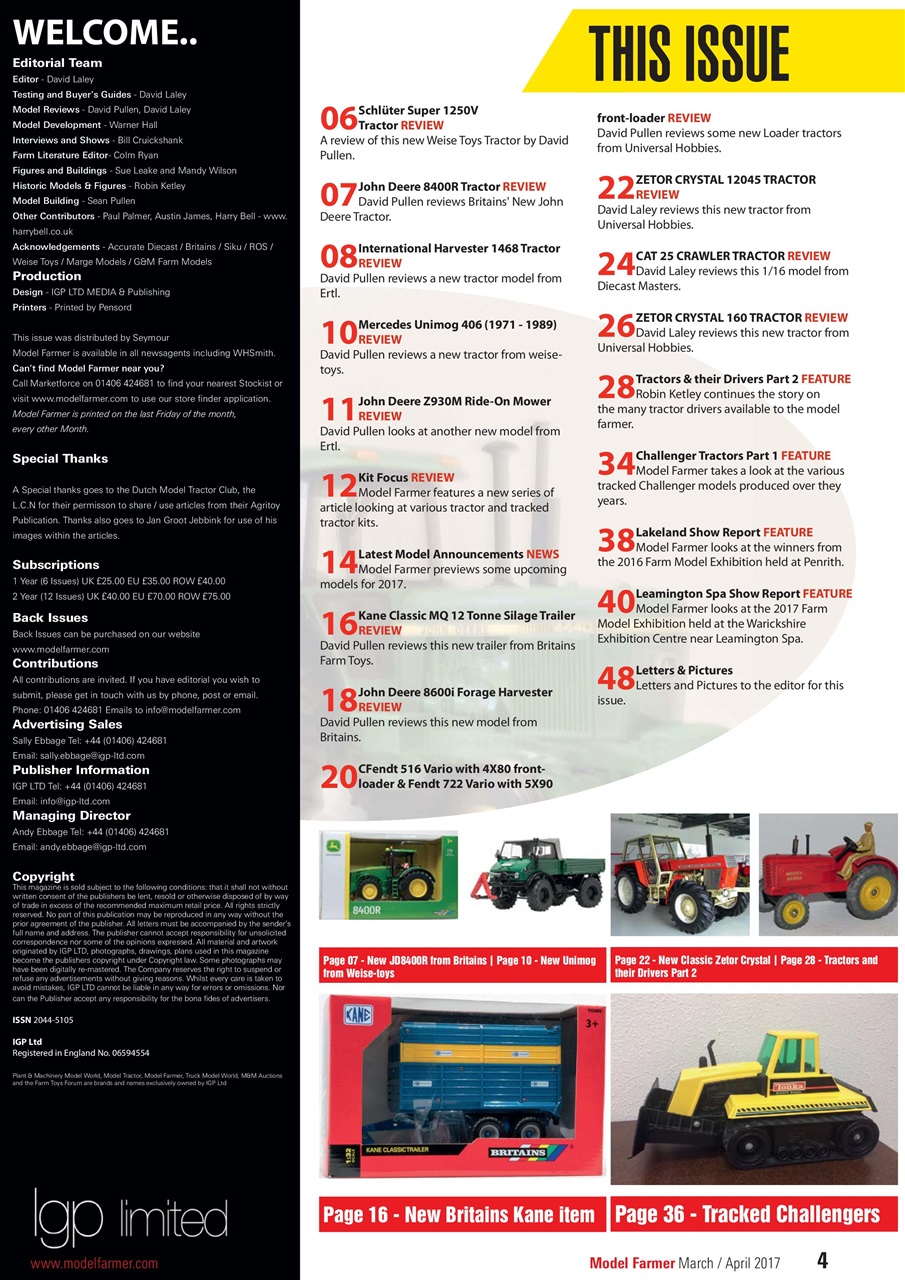 Model Farmer Magazine Preview Pages