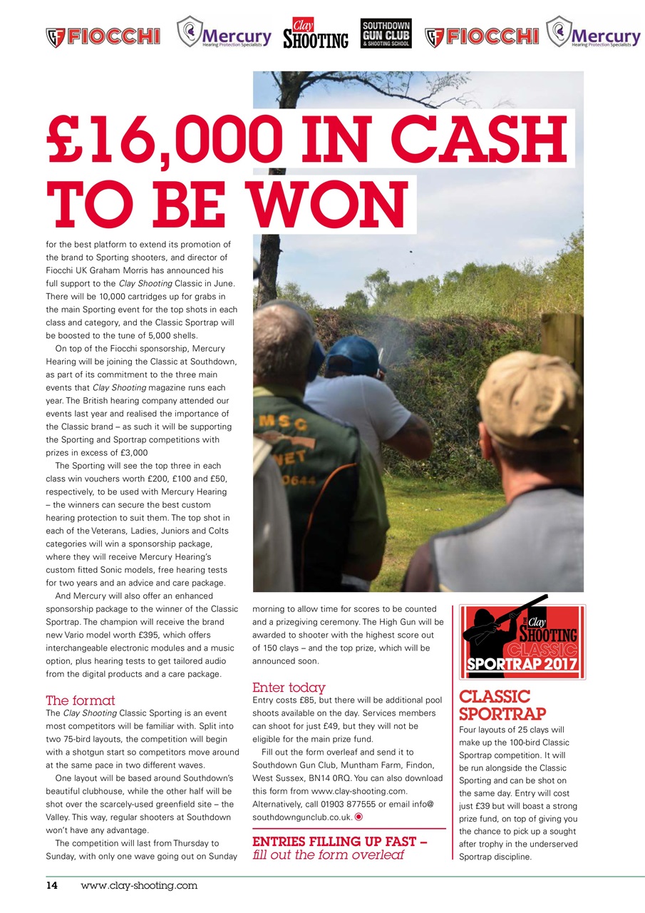 Clay Shooting Preview Pages