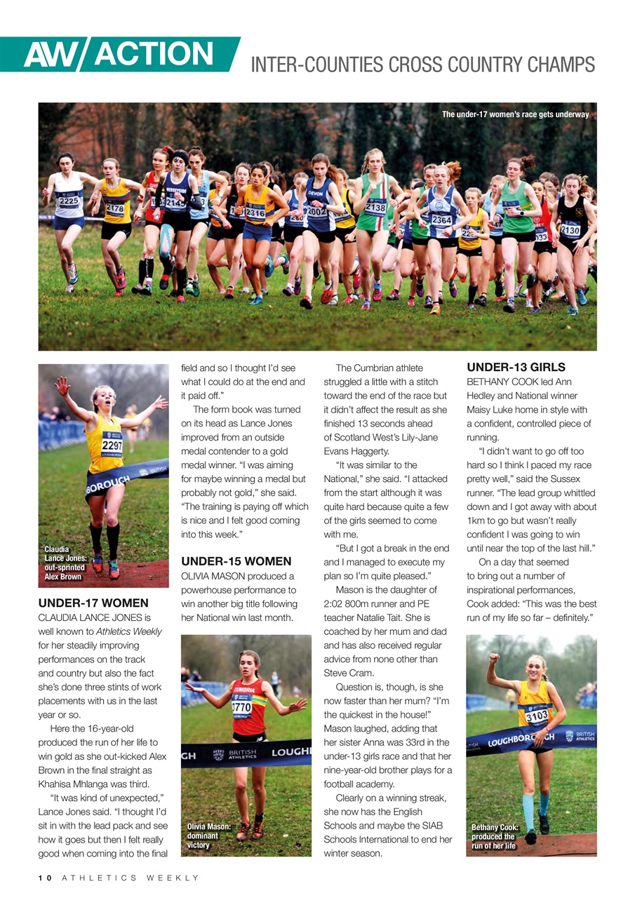 AW – Athletics Weekly Magazine Preview Pages