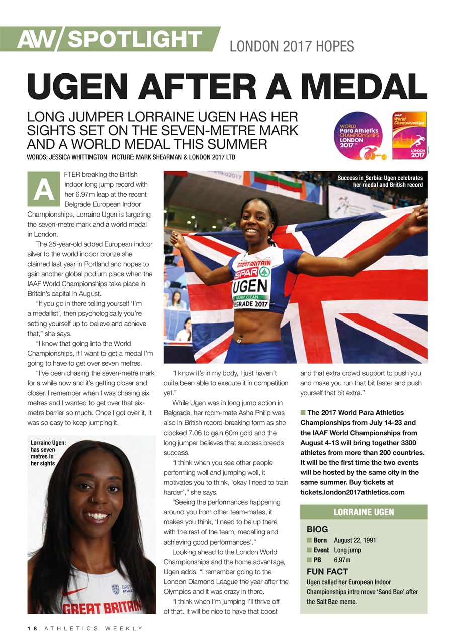 AW – Athletics Weekly Magazine Preview Pages