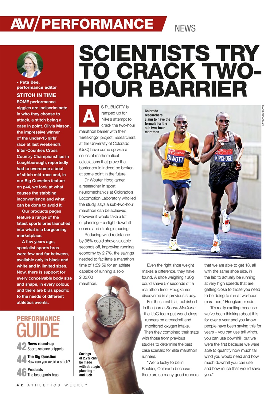 AW – Athletics Weekly Magazine Preview Pages
