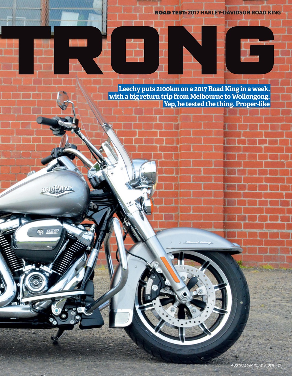 Australian Road Rider Preview Pages