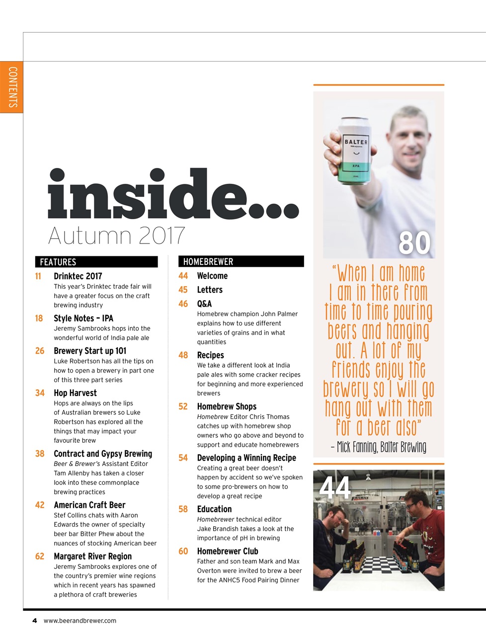 Beer and Brewer Preview Pages