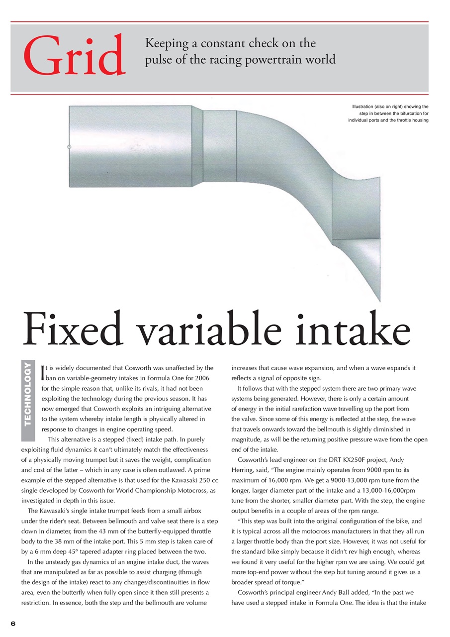 Race Engine Technology Preview Pages