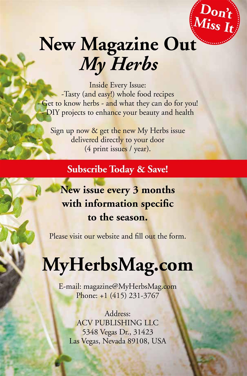 My Herbs Magazine Preview Pages