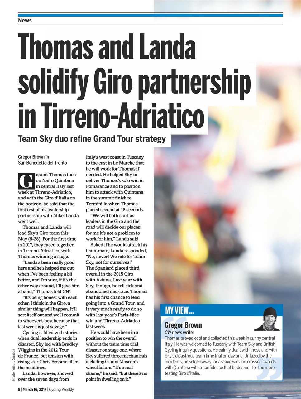 Cycling Weekly Preview Pages