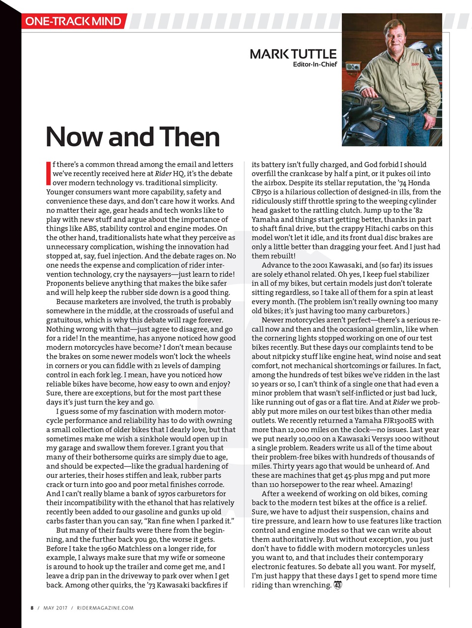 Rider Magazine Preview Pages