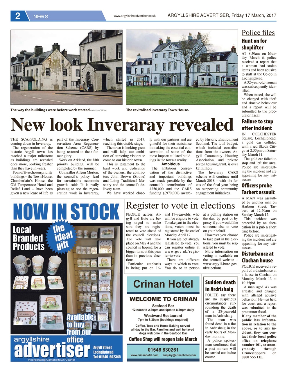 Argyllshire Advertiser Preview Pages