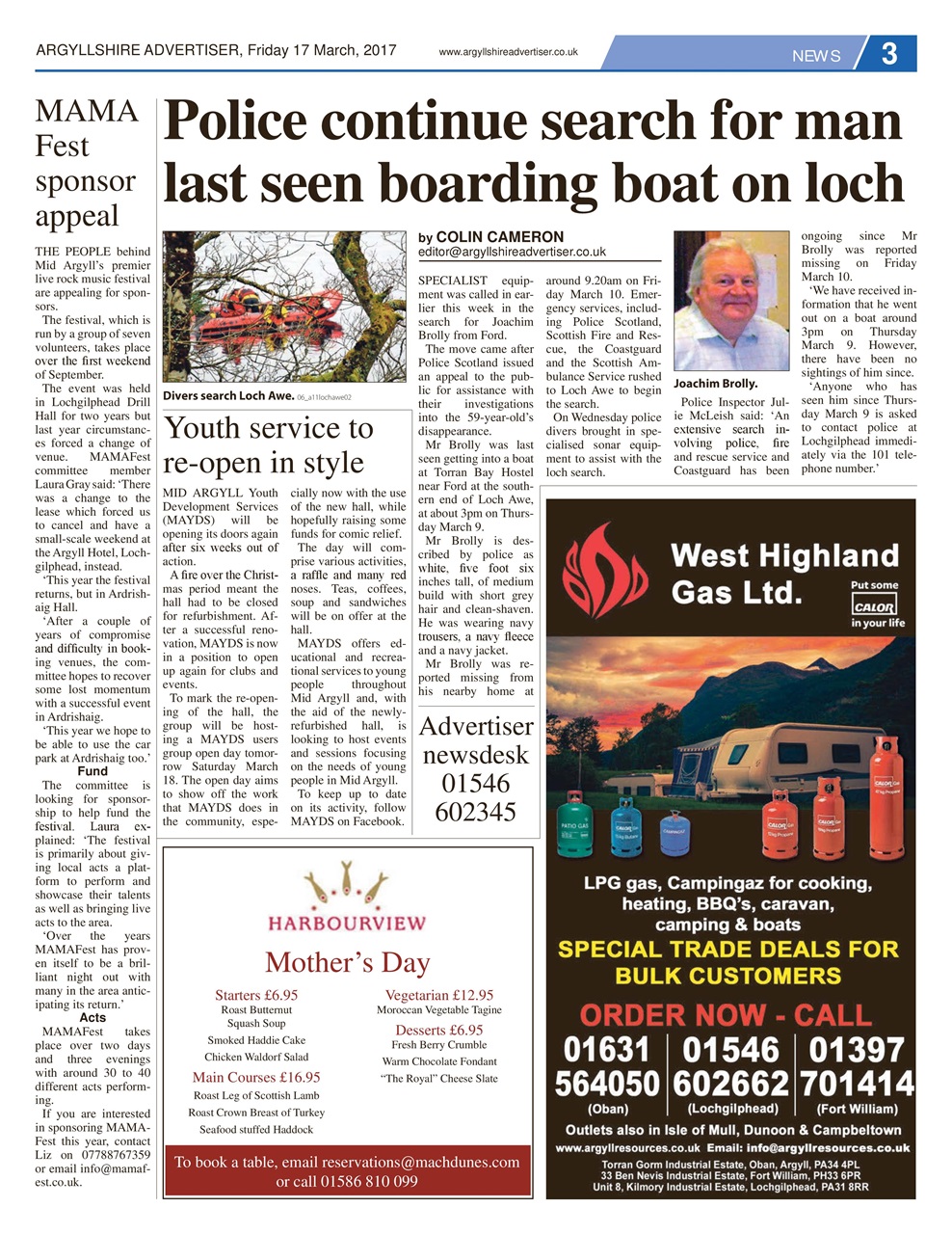 Argyllshire Advertiser Preview Pages