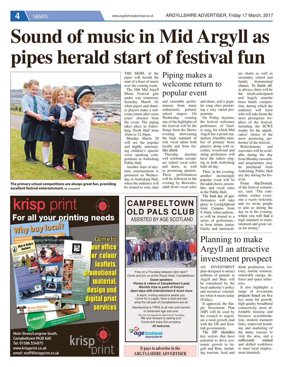 Argyllshire Advertiser Preview Pages