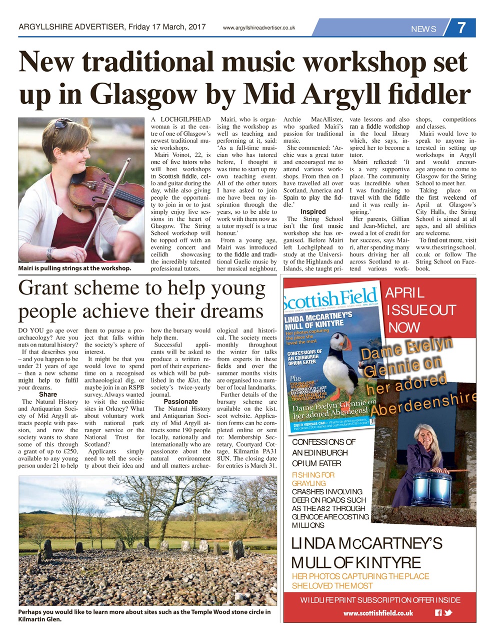 Argyllshire Advertiser Preview Pages