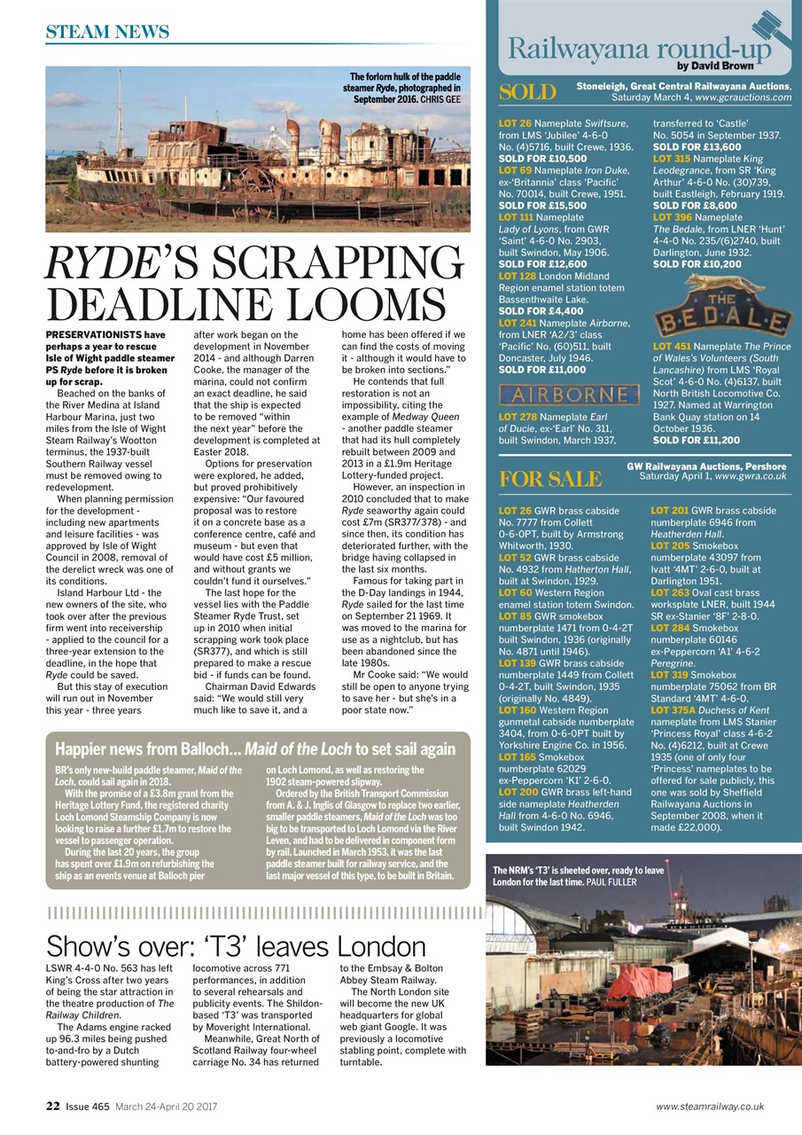 Steam Railway Preview Pages