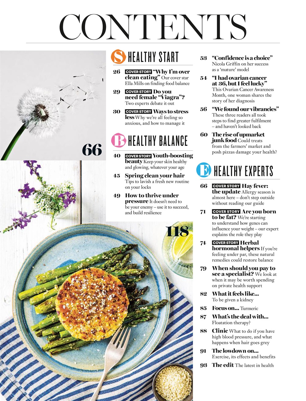 Healthy Magazine Preview Pages