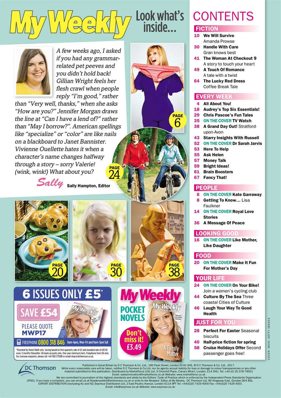 My Weekly Preview Pages