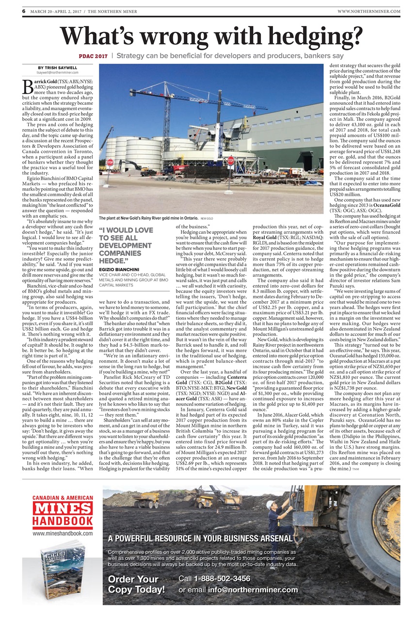 The Northern Miner Preview Pages