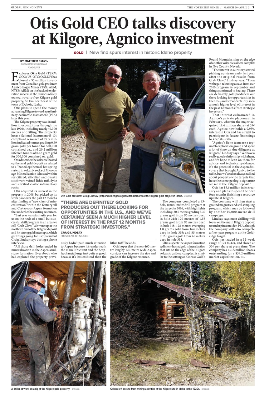 The Northern Miner Preview Pages