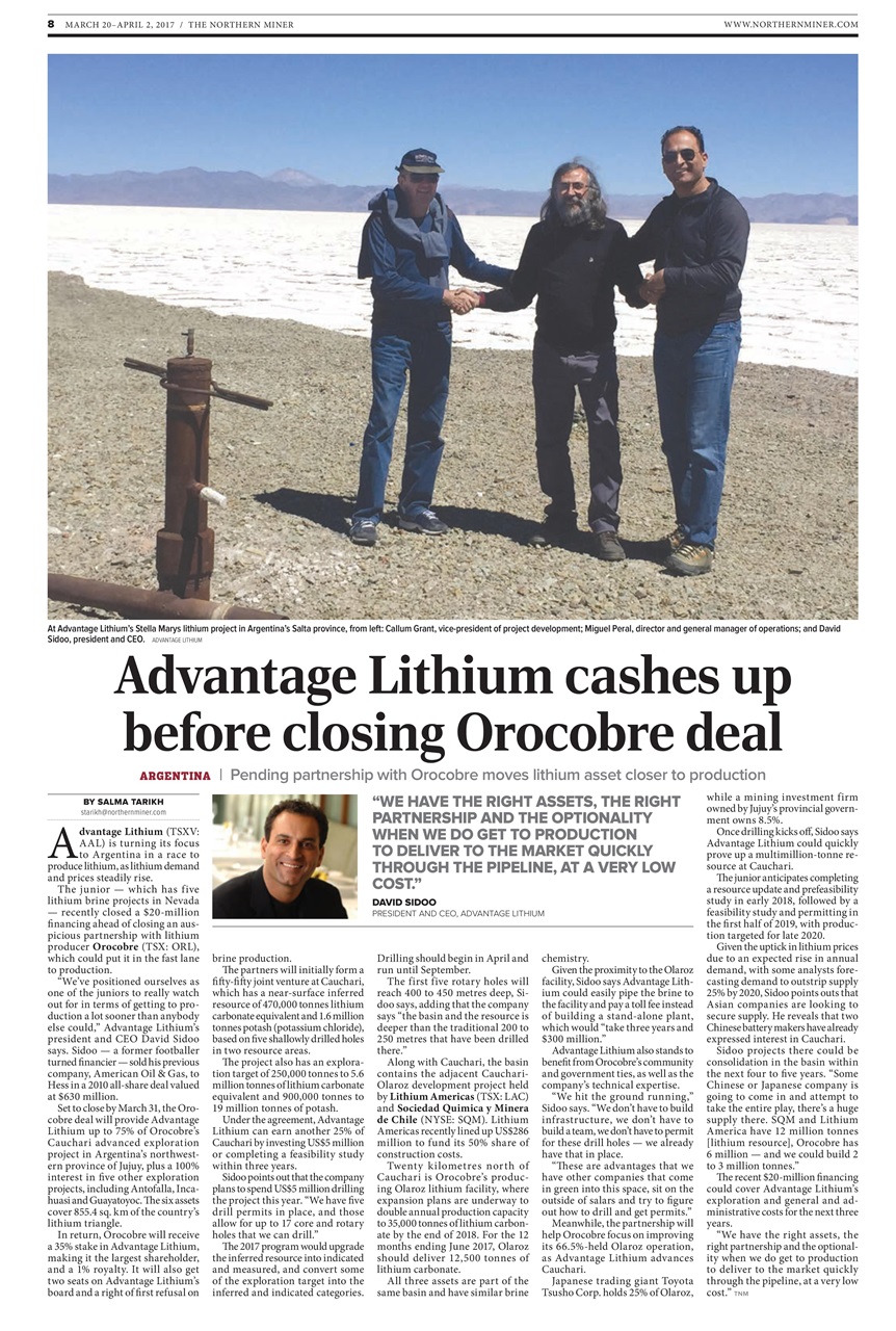 The Northern Miner Preview Pages