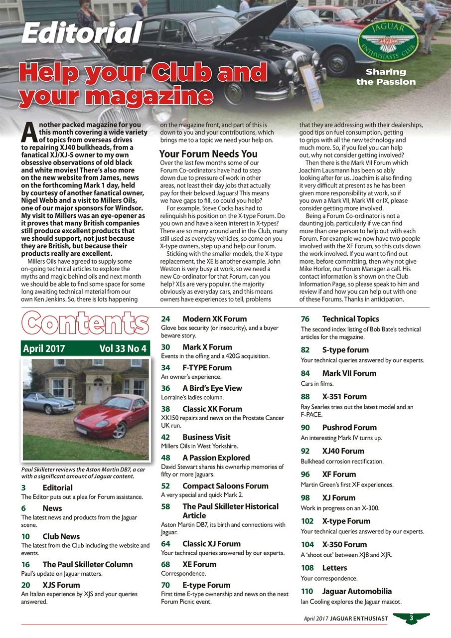 Jaguar Enthusiast Preview Pages