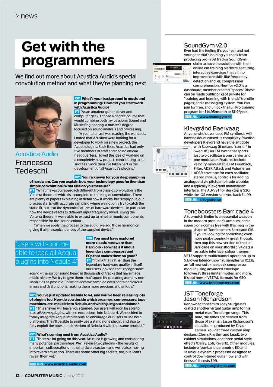 Computer Music Preview Pages