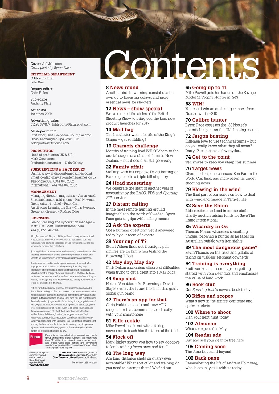 Sporting Rifle Preview Pages