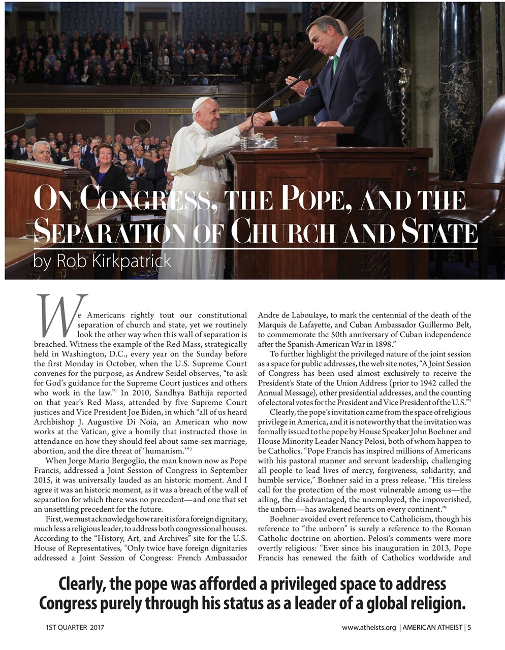 American Atheist Preview Pages