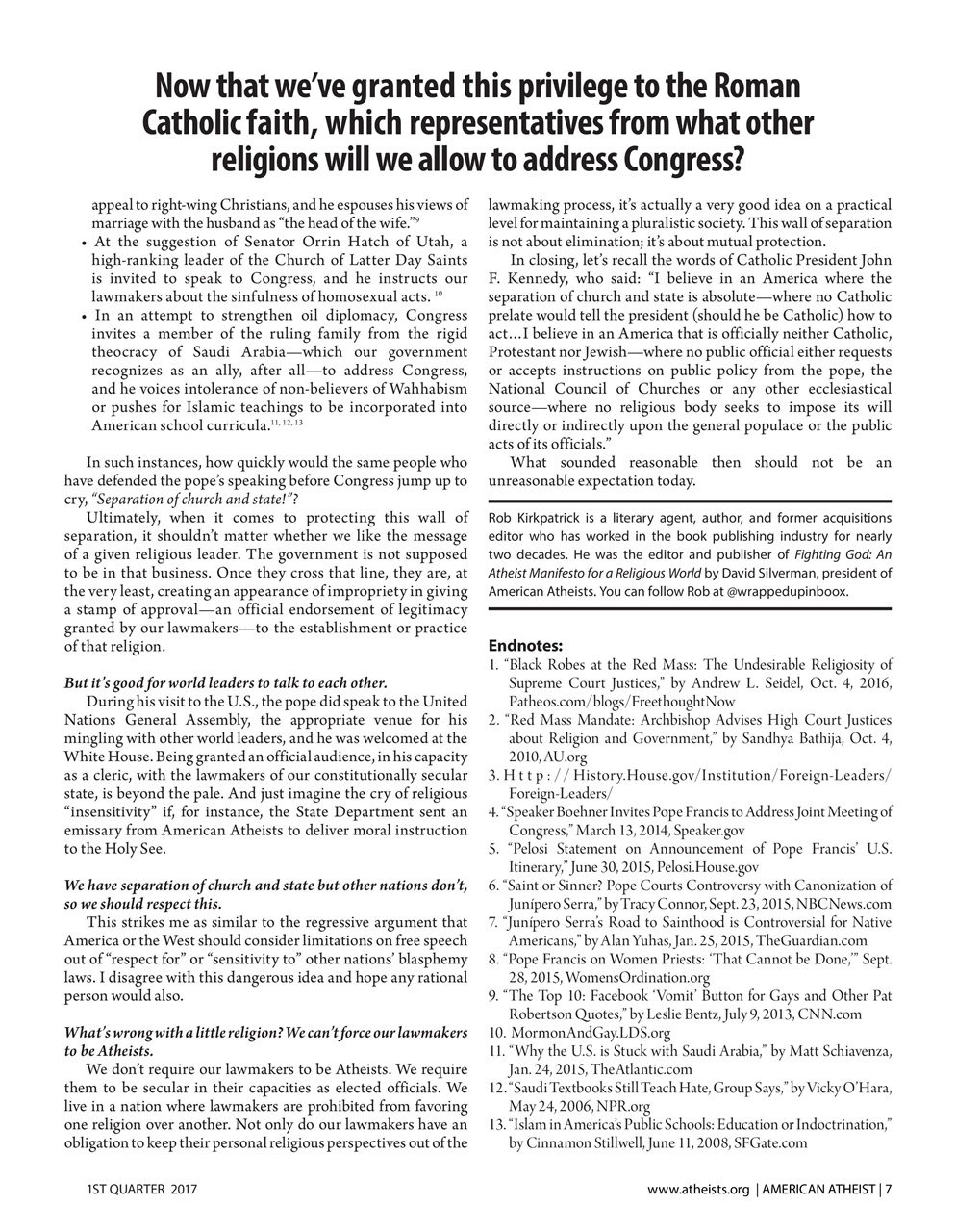 American Atheist Preview Pages