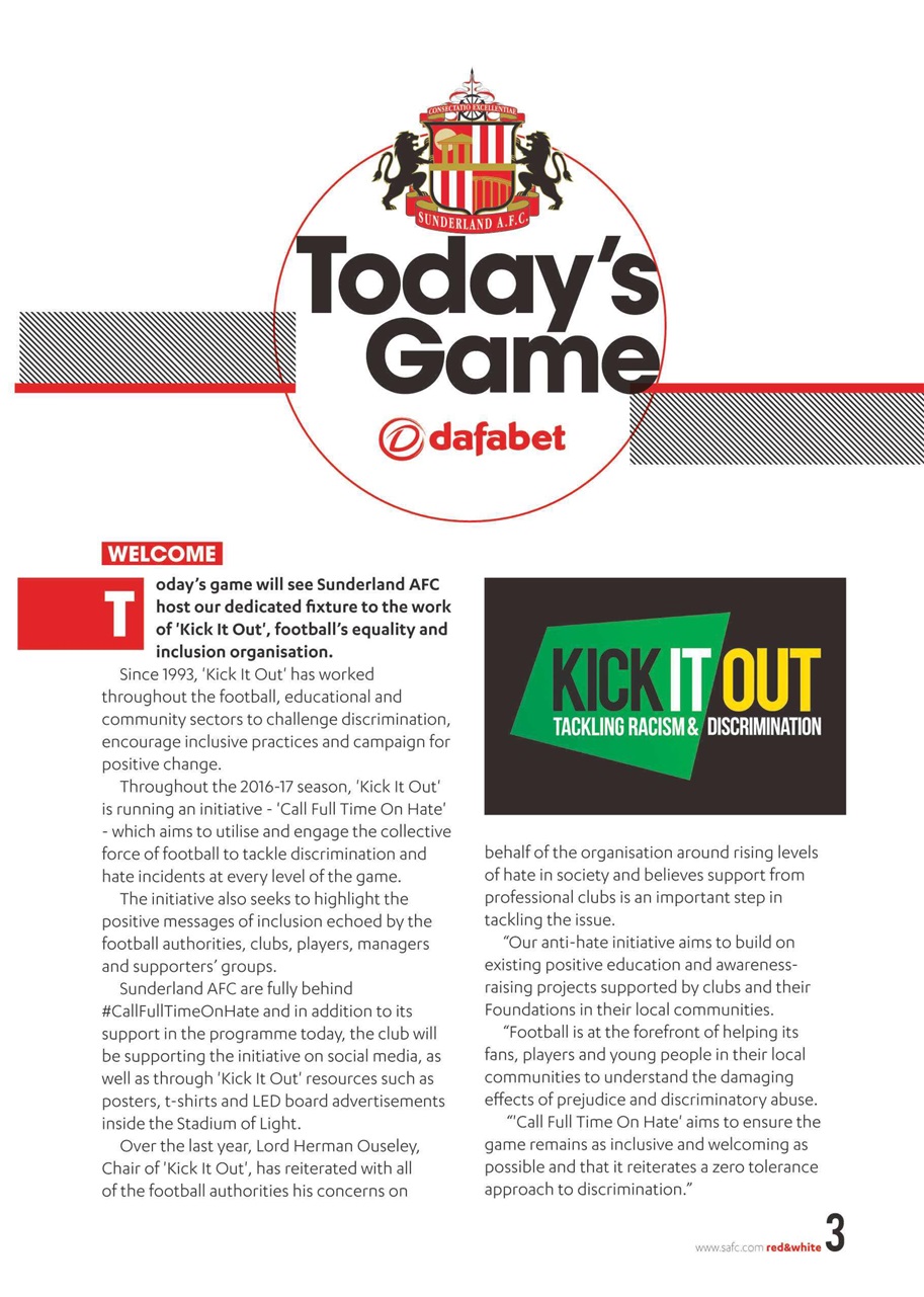 Sunderland FC Preview Pages