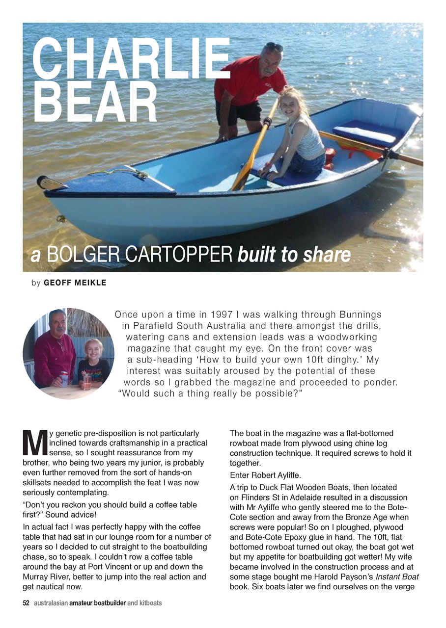 Australian Amateur Boat Builder Preview Pages