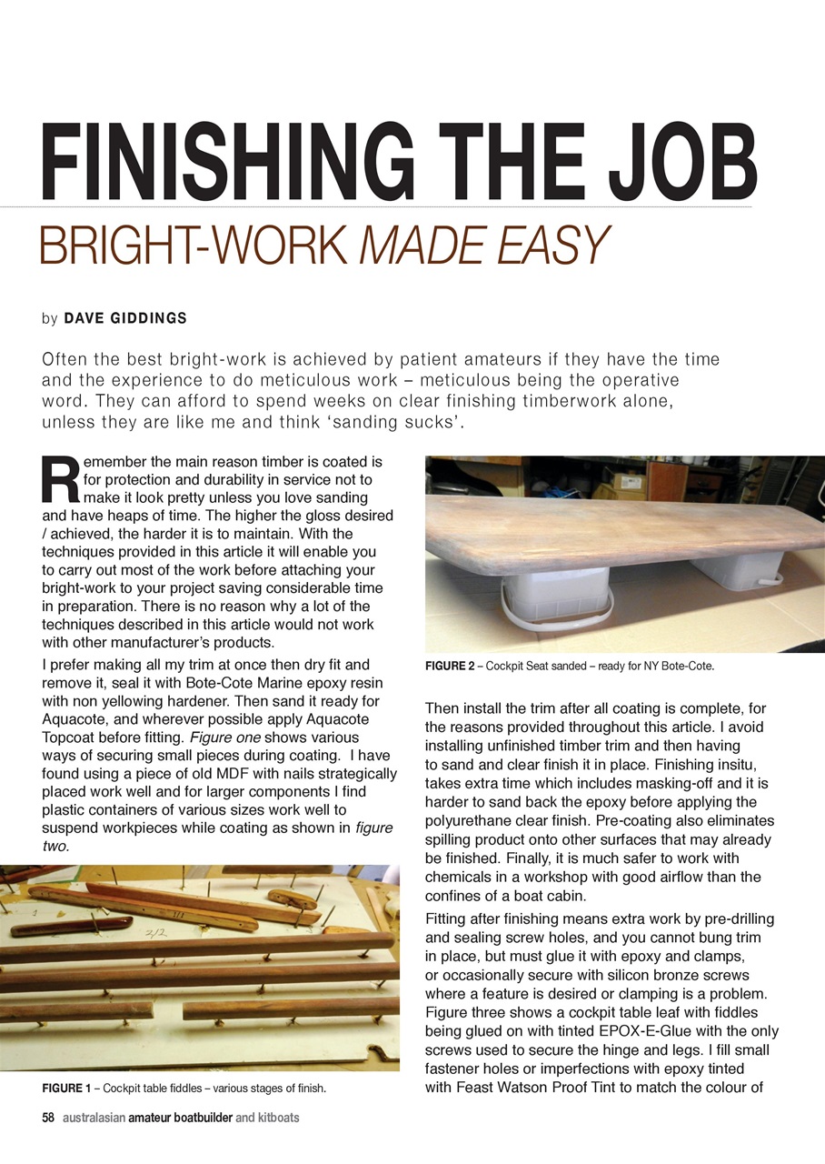 Australian Amateur Boat Builder Preview Pages