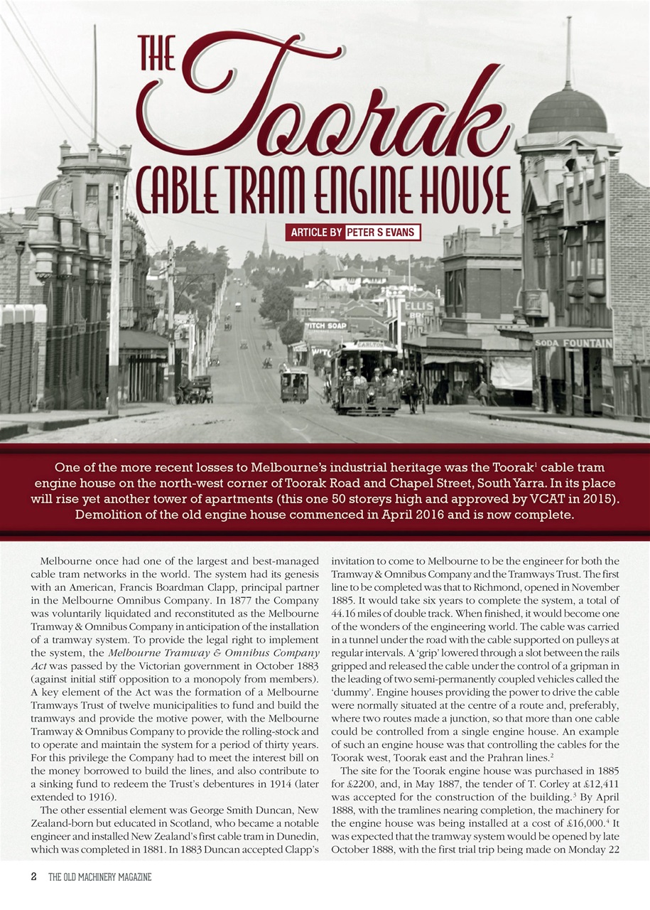 The Old Machinery Magazine Preview Pages