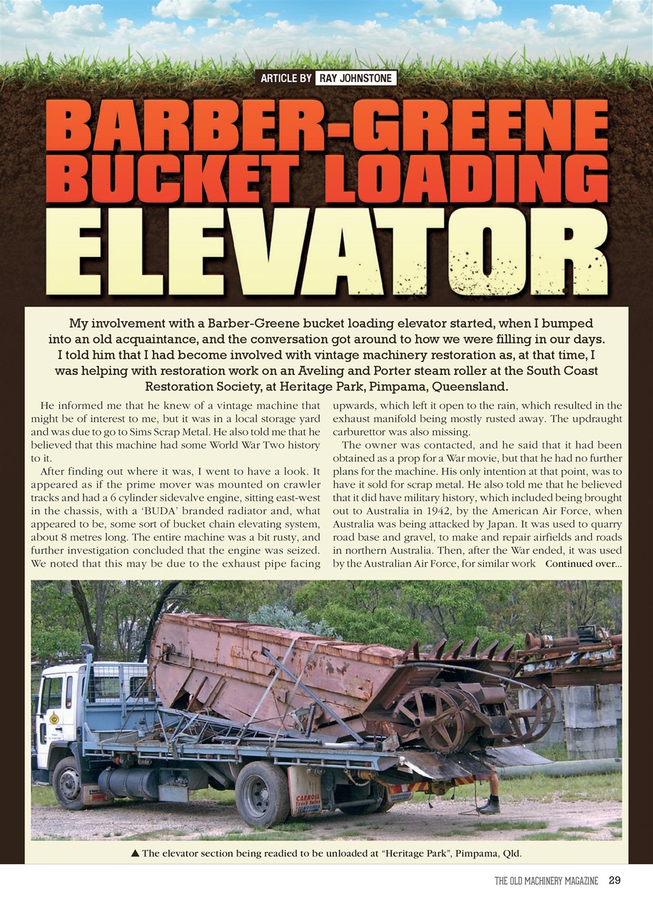 The Old Machinery Magazine Preview Pages