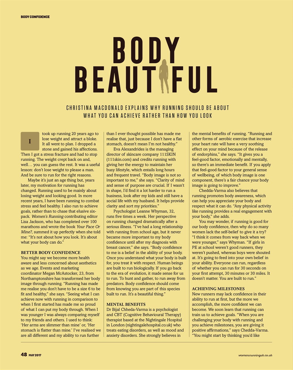 Women’s Running Preview Pages