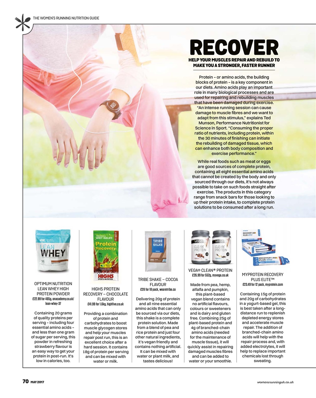 Women’s Running Preview Pages