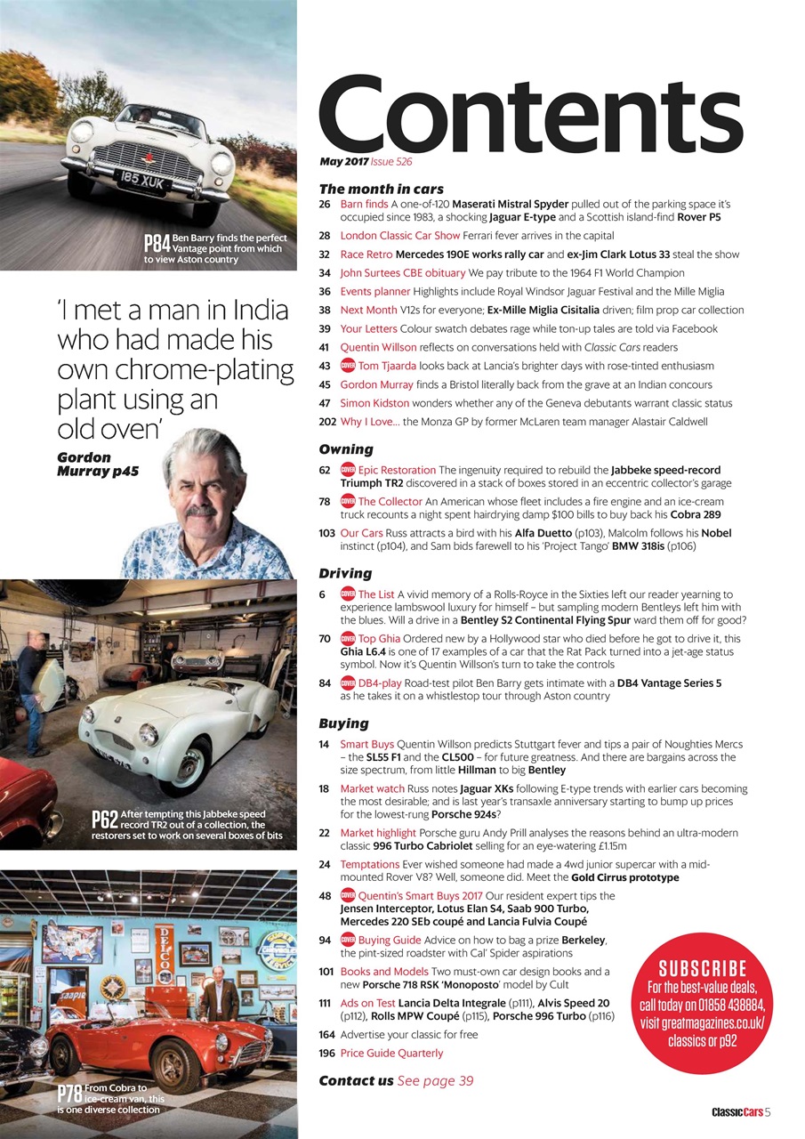 Classic Cars Preview Pages