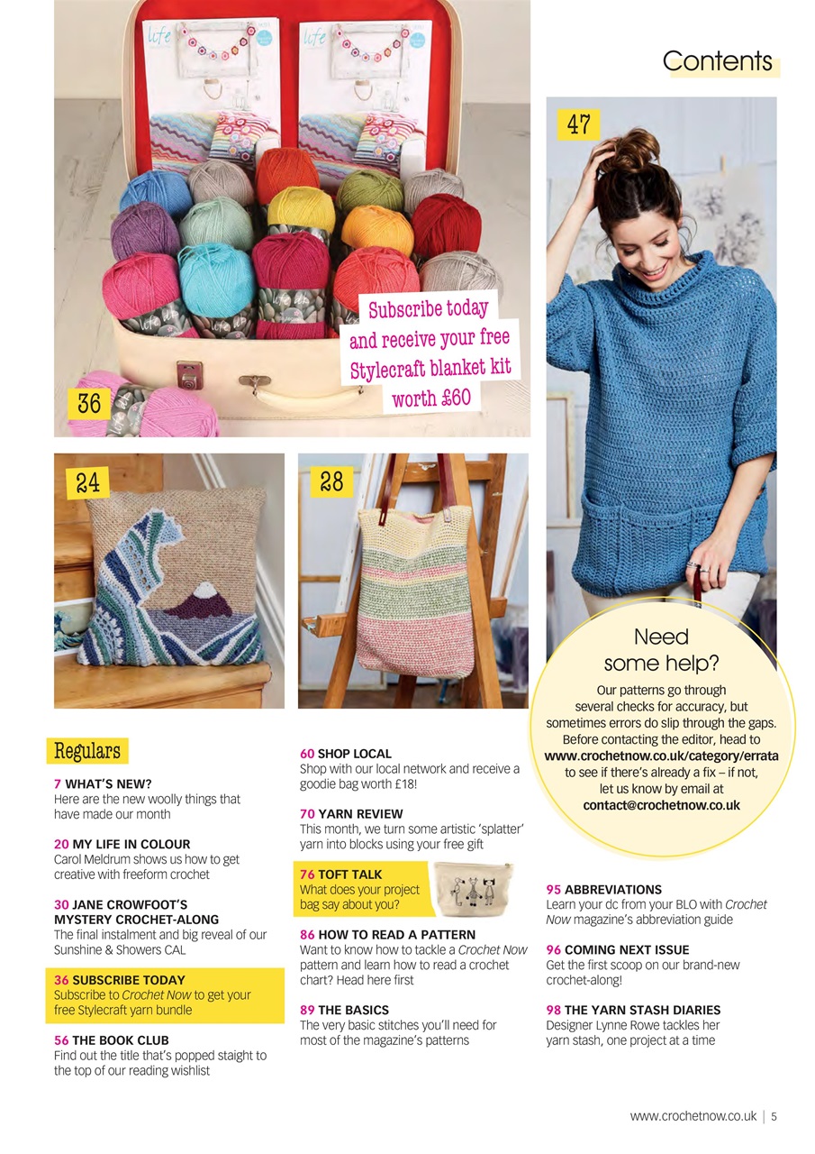 Crochet Now Magazine Preview Pages